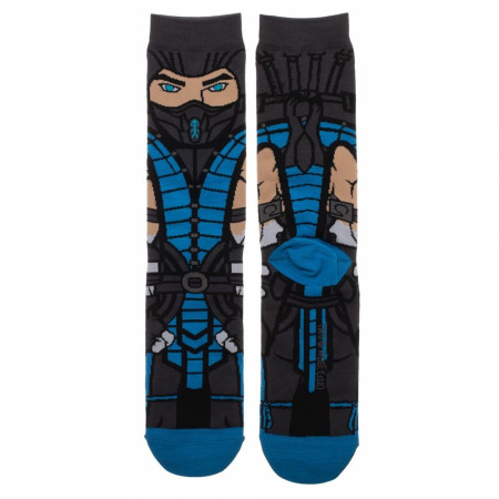 Mortal Kombat Sub-Zero Character Crew Socks